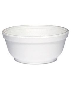 DCC8B20 FOAM BOWLS, 8 OUNCES, WHITE, ROUND, 50/PACK