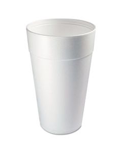 DCC44TJ32 FOAM DRINK CUPS, 44 OZ, WHITE, 20/SLEEVE, 15 SLEEVES/CARTON