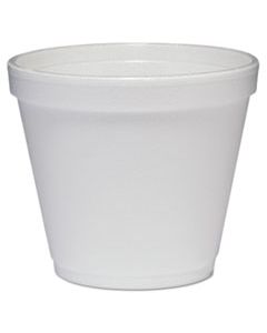 DCC8SJ12 FOOD CONTAINERS, FOAM, 8OZ, WHITE, 1000/CARTON