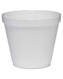 DCC8SJ12 FOOD CONTAINERS, FOAM, 8OZ, WHITE, 1000/CARTON