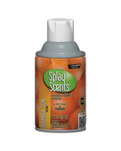 CHP5182 SPRAYSCENTS METERED AIR FRESHENER REFILL, ORANGE SUN, 7 OZ AEROSOL, 12/CARTON