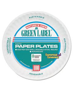 AJMPP6AJKWH PAPER PLATES, 6" DIAMETER, WHITE, BULK PACK, 1000/CARTON