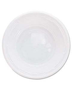 DCC5BWWF PLASTIC BOWLS, 5-6 OUNCES, WHITE, ROUND, 125/PACK