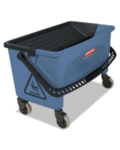 RCPQ930 MICROFIBER FINISH BUCKET, 27 GAL, BLUE