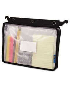 AVT50904 EXPANDING ZIPPER POUCH, 13 X 9 1/4, CLEAR/BLACK