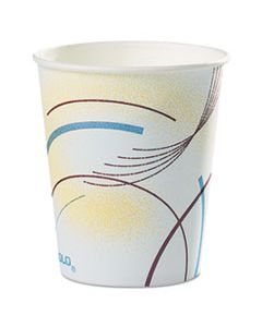 SCC52MD PAPER WATER CUPS, COLD, 5 OZ, MERIDIAN DESIGN, MULTICOLORED, 100/SLEEVE, 25 SLEEVES/CARTON