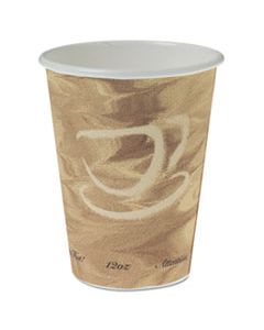 SCC412MSN MISTIQUE POLYCOATED HOT PAPER CUP, 12 OZ, PRINTED, BROWN, 50/SLEEVE, 20 SLEEVES/CARTON