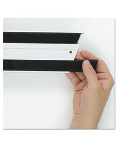 RCPQ180BLACT HOOK AND LOOP REPLACEMENT STRIPS, 1.1" X 18", BLACK