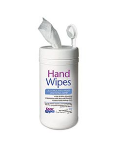 TXL470 ALCOHOL FREE HAND SANITIZING WIPES, 7 X 8, WHITE