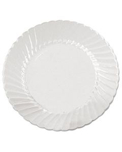 WNACW6180 CLASSICWARE PLATES, PLASTIC, 6 IN, CLEAR, 18/BAG, 10 BAG/CARTON