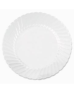 WNACW10144 CLASSICWARE PLATES, PLASTIC, 10.25 IN, CLEAR, 18/BAG, 8 BAG/CARTON