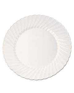 WNACW9180W CLASSICWARE PLASTIC PLATES, 9 INCHES, WHITE, ROUND, 10/PACK