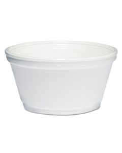 DCC8SJ20 FOAM CONTAINER, 8OZ, WHITE, 1000/CARTON