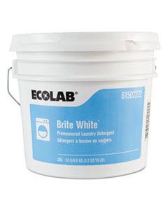 ELB6102222 BRITE WHITE NP LAUNDRY DETERGENT, FRESH, 1.2OZ PACKETS, 250 PACKETS/PAIL