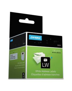 DYM30251 LABELWRITER ADDRESS LABELS, 1.12" X 3.5", WHITE, 130 LABELS/ROLL, 2 ROLLS/PACK