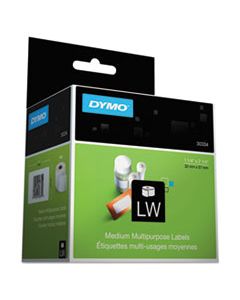 DYM30334 LABELWRITER ADDRESS LABELS, 1.25'' X 2.25'', WHITE, 1000 LABELS/ROLL