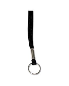 AVT75423 DELUXE LANYARDS, RING STYLE, 36" LONG, BLACK, 24/BOX