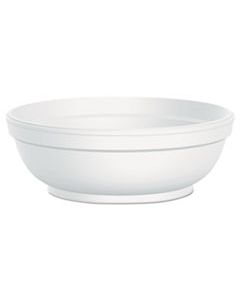 DCC6B20 INSULATED FOAM BOWLS, 6 OZ, WHITE, 50/PACK, 20 PACKS/CT