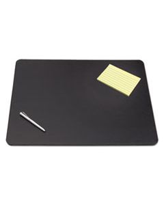 AOP510081 SAGAMORE DESK PAD W/DECORATIVE STITCHING, 38 X 24, BLACK