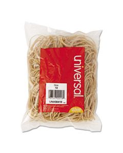 UNV00418 RUBBER BANDS, SIZE 18, 0.04" GAUGE, BEIGE, 4 OZ BOX, 400/PACK