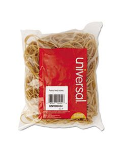 UNV00454 RUBBER BANDS, SIZE 54 (ASSORTED), ASSORTED GAUGES, BEIGE, 4 OZ BOX