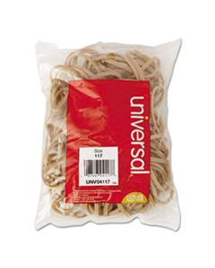 UNV04117 RUBBER BANDS, SIZE 117, 0.06" GAUGE, BEIGE, 4 OZ BOX, 50/PACK