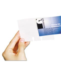 DBL241819 VISIFIX DOUBLE-SIDED BUSINESS CARD SLEEVES, 40/PACK