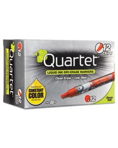 QRT50014M ENDURAGLIDEDRY ERASE MARKER, BROAD CHISEL TIP, RED, DOZEN