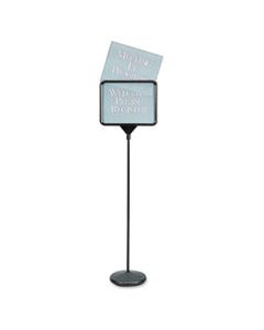 QRT3655 SIGN(WARE) PEDESTAL SIGN, 14 X 11, ASSORTED SIGNAGE, BLACK FRAME