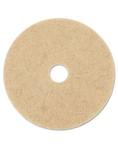 MMM20317 ULTRA HIGH-SPEED NATURAL BLEND FLOOR BURNISHING PADS 3500, 27" DIA., TAN, 5/CT