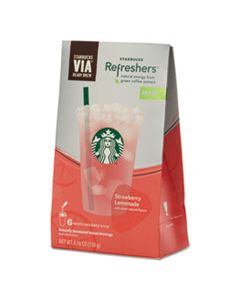 SBK11036799 VIA REFRESHERS, STRAWBERRY LEMONADE, 4.16 OZ PACK, 6/BOX