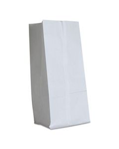 BAGGW16500 GROCERY PAPER BAGS, 40 LBS CAPACITY, #16, 7.75"W X 4.81"D X 16"H, WHITE, 500 BAGS