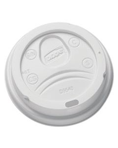 DXEDL9540 SIP-THROUGH DOME HOT DRINK LIDS, FITS 10 OZ CUPS, WHITE, 100/PACK