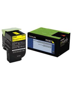 LEX70C1XY0 70C1XY0 RETURN PROGRAM EXTRA HIGH-YIELD TONER, 4000 PAGE-YIELD, YELLOW