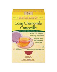 BTC10906 COZY CHAMOMILE HERBAL TEA PODS, 1.90 OZ, 18/BOX