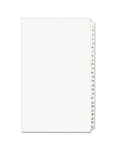 AVE01430 PREPRINTED LEGAL EXHIBIT SIDE TAB INDEX DIVIDERS, AVERY STYLE, 25-TAB, 1 TO 25, 14 X 8.5, WHITE, 1 SET