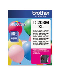 BRTLC203M LC203M INNOBELLA HIGH-YIELD INK, 550 PAGE-YIELD, MAGENTA