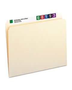 SMD10300 MANILA FILE FOLDERS, STRAIGHT TAB, LETTER SIZE, 100/BOX