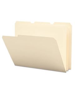 SMD10510 POLY MANILA FOLDERS, 1/3-CUT TABS, LETTER SIZE, 12/PACK