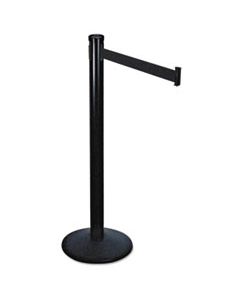 TCO11611 ADJUSTA-TAPE CROWD CONTROL POSTS ONLY, STEEL, 40" HIGH, BLACK, 2/BOX