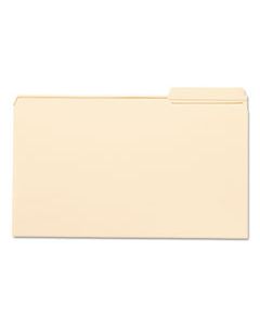 SMD15337 REINFORCED TAB MANILA FILE FOLDERS, 1/3-CUT TABS, RIGHT POSITION, LEGAL SIZE, 11 PT. MANILA, 100/BOX