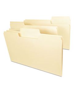 SMD15401 SUPERTAB TOP TAB FILE FOLDERS, 1/3-CUT TABS, LEGAL SIZE, 14 PT. MANILA, 50/BOX