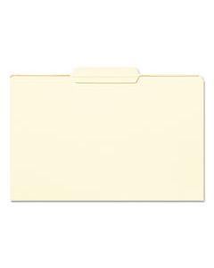 SMD15336 REINFORCED TAB MANILA FILE FOLDERS, 1/3-CUT TABS, CENTER POSITION, LEGAL SIZE, 11 PT. MANILA, 100/BOX