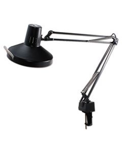 LEDL445BK THREE-WAY INCANDESCENT/FLUORESCENT CLAMP-ON LAMP, 9.38"W X 9.38"D X 44.5"H, BLACK