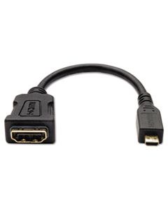 TRPP14206NMICRO MICRO HDMI TO HDMI ADAPTER, 1920 X 1200/1080P, (TYPE D M/F), 6", BLACK