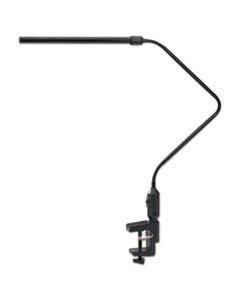 ALELED902B LED DESK LAMP WITH INTERCHANGEABLE BASE OR CLAMP, 5.13"W X 21.75"D X 21.75"H, BLACK