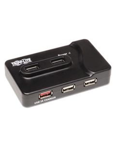 TRPU360412 USB 3.0 SUPERSPEED CHARGING HUB, 6 PORTS, BLACK