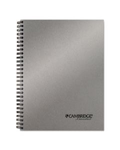 MEA45007 WIREBOUND NOTEBOOK, WIDE/LEGAL RULE, METALLIC SILVER COVER, 9.5 X 7.5, 80 SHEETS