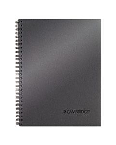 MEA45008 WIREBOUND BUSINESS NOTEBOOK, WIDE/LEGAL RULE, METALLIC TITANIUM, 9.5 X 7.25, 80 SHEETS