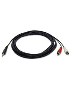 TRPP314006 3.5MM MINI STEREO TO RCA AUDIO Y SPLITTER ADAPTER CABLE (M/M), 6 FT., BLACK